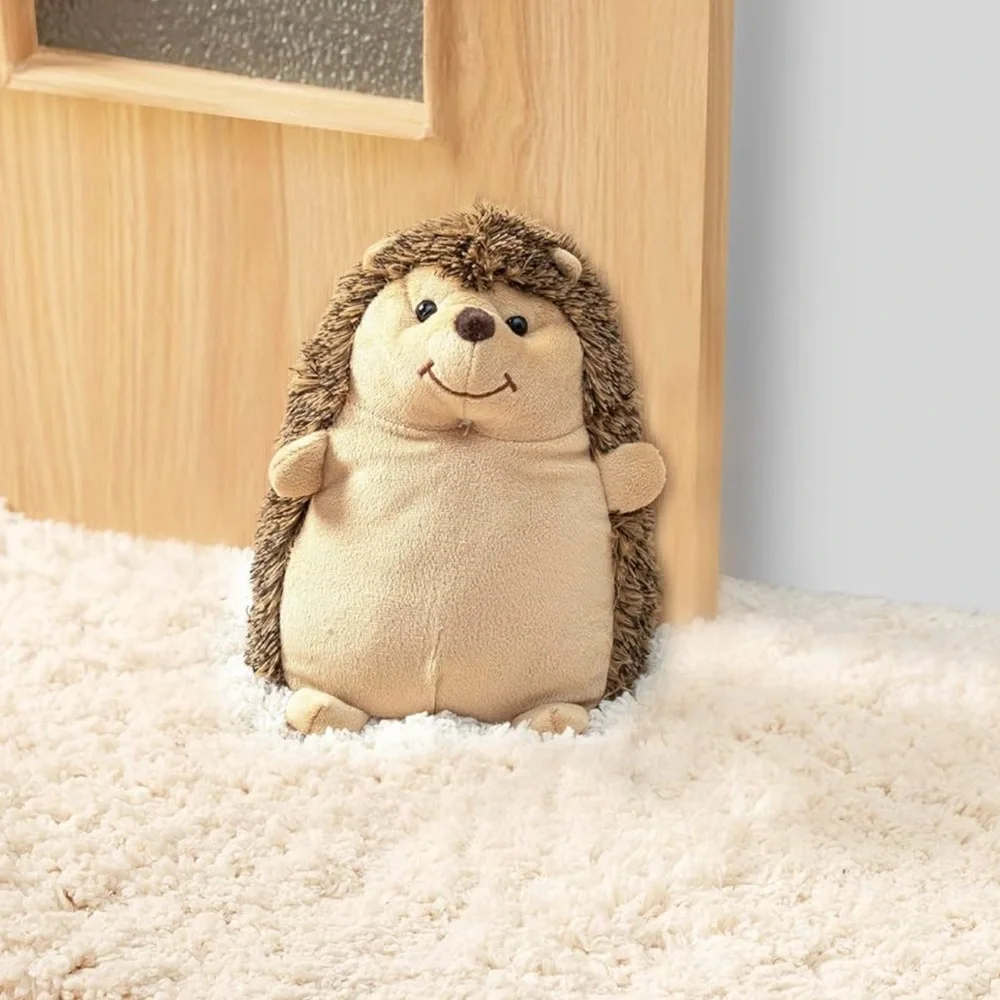 NWT Hedgehog Weighted Interior Doorstop Fabric Stuffed Animal Door Stopper
